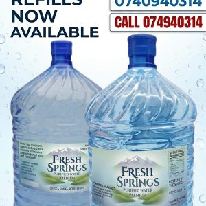 Fresh springs purified premium water
